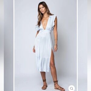 STILLWATER the Jessie Midi dress crystal blue size small NWT